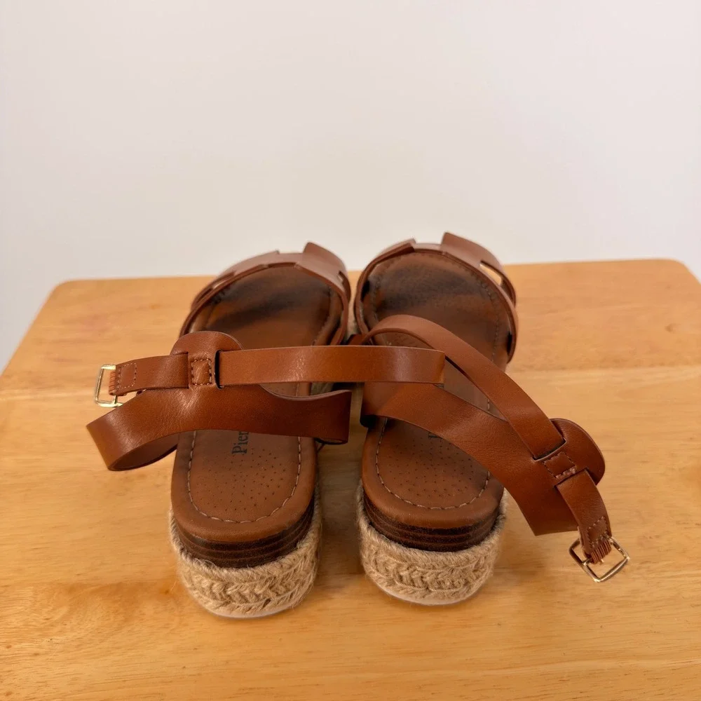 Pierre Dumas Magic-30 Sandal Womens 8 New Espadrille Platform H-Band Boho Chic